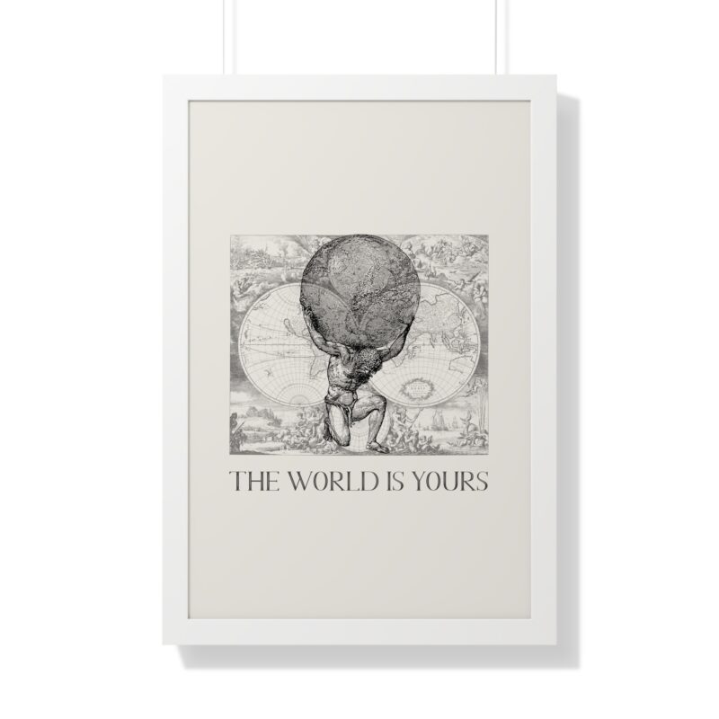 The World Is Yours III | World Map Atlas Print with Frame - Image 52