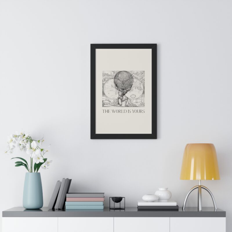 The World Is Yours III | World Map Atlas Print with Frame - Image 14