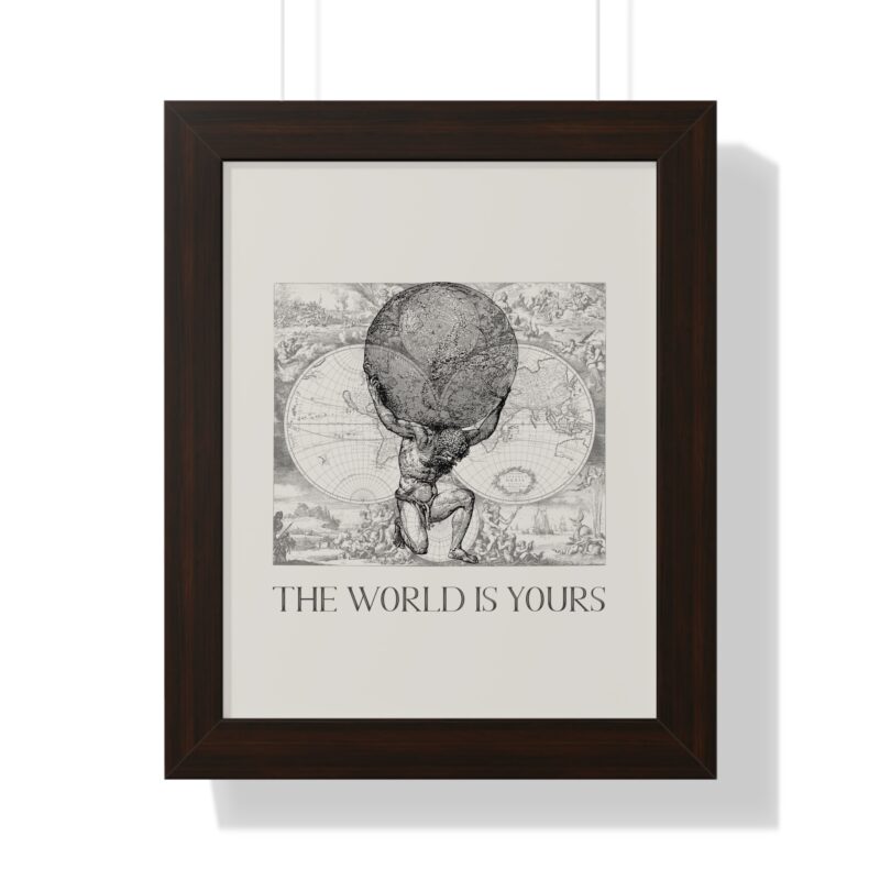 The World Is Yours III | World Map Atlas Print with Frame - Image 19