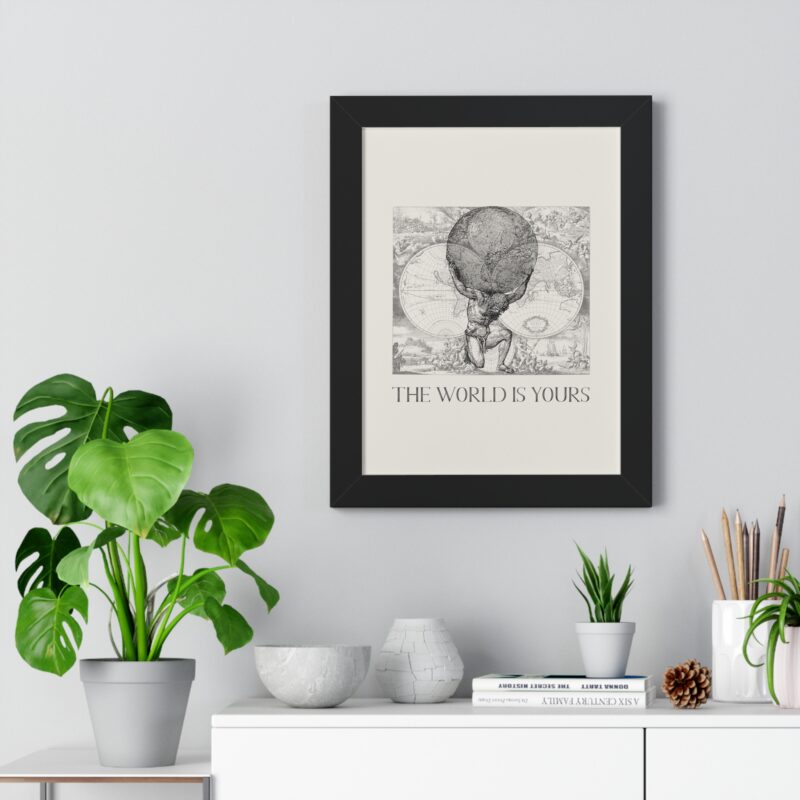 The World Is Yours III | World Map Atlas Print with Frame - Image 5