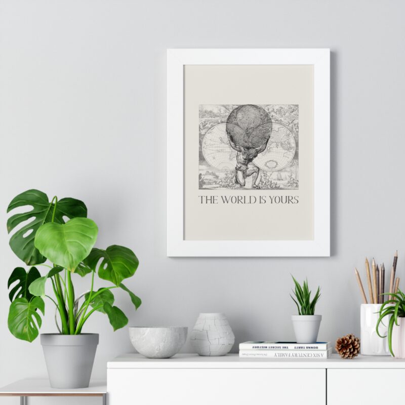 The World Is Yours III | World Map Atlas Print with Frame - Image 41