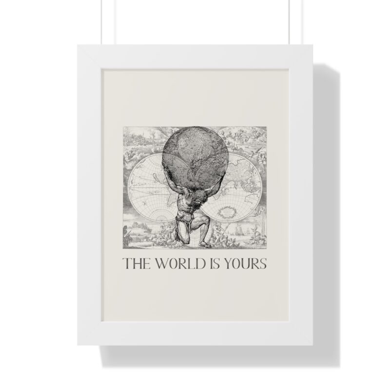 The World Is Yours III | World Map Atlas Print with Frame - Image 40