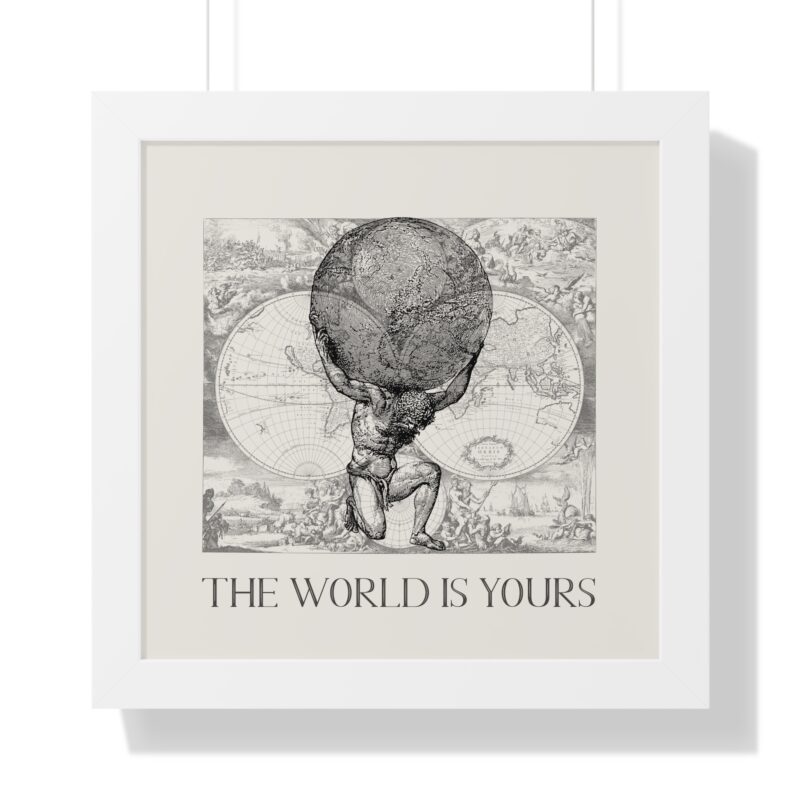 The World Is Yours III | World Map Atlas Print with Frame - Image 43