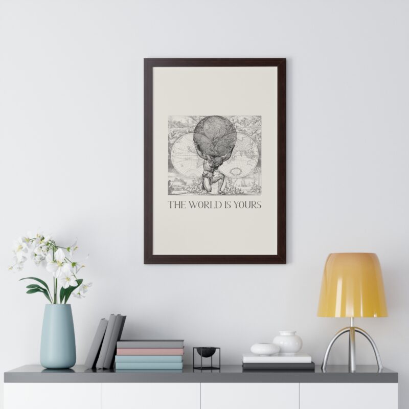 The World Is Yours III | World Map Atlas Print with Frame - Image 35