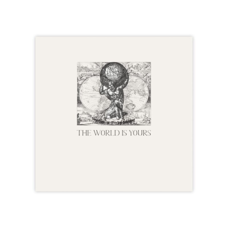 The World Is Yours IV | World Map Post-it® Note Pads