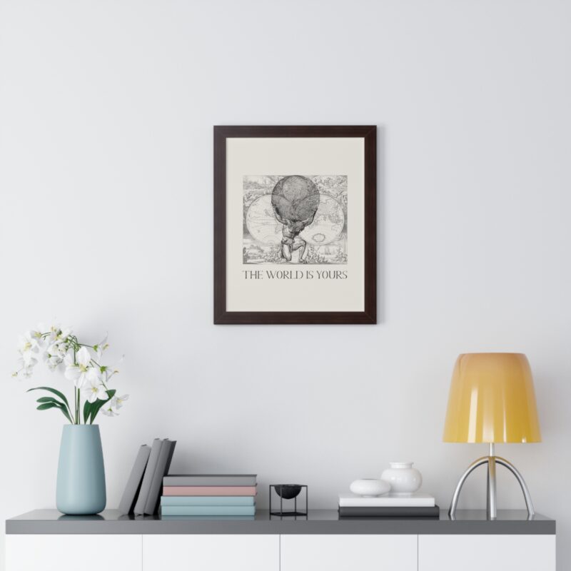 The World Is Yours III | World Map Atlas Print with Frame - Image 29