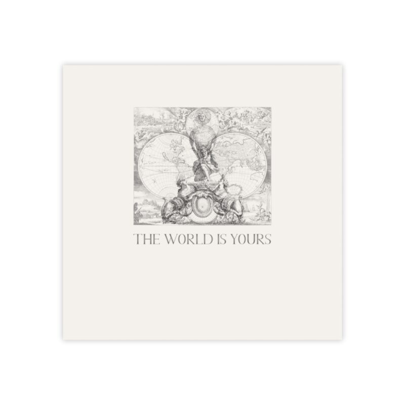 The World Is Yours V | World Map Atlas Post-it® Note Pads