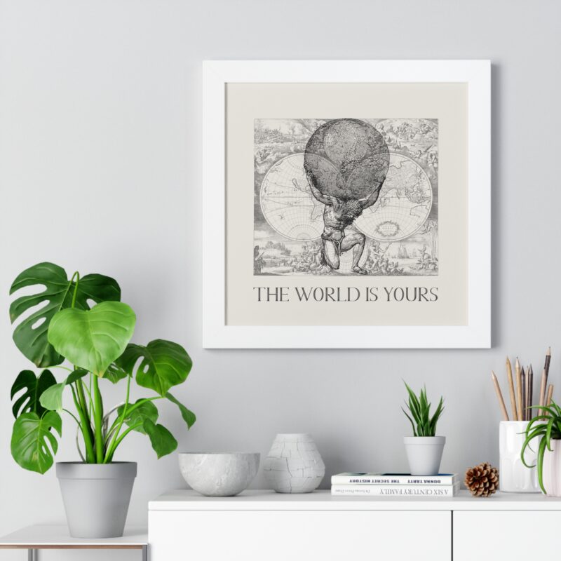 The World Is Yours III | World Map Atlas Print with Frame - Image 44