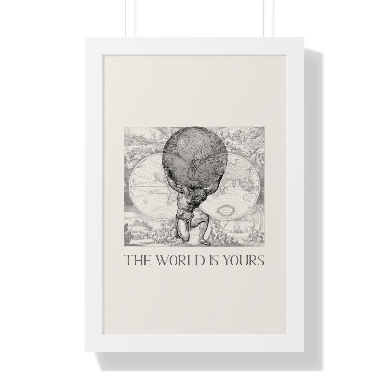 The World Is Yours III | World Map Atlas Print with Frame - Image 49