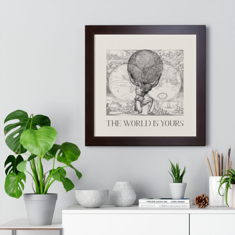 The World Is Yours III | World Map Atlas Print with Frame - Image 26