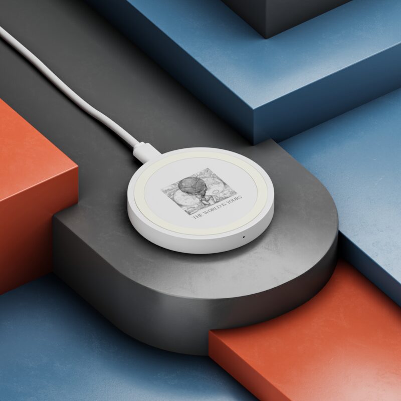 The World Is Yours III | World Map Atlas Wireless Charging Pad - Image 15