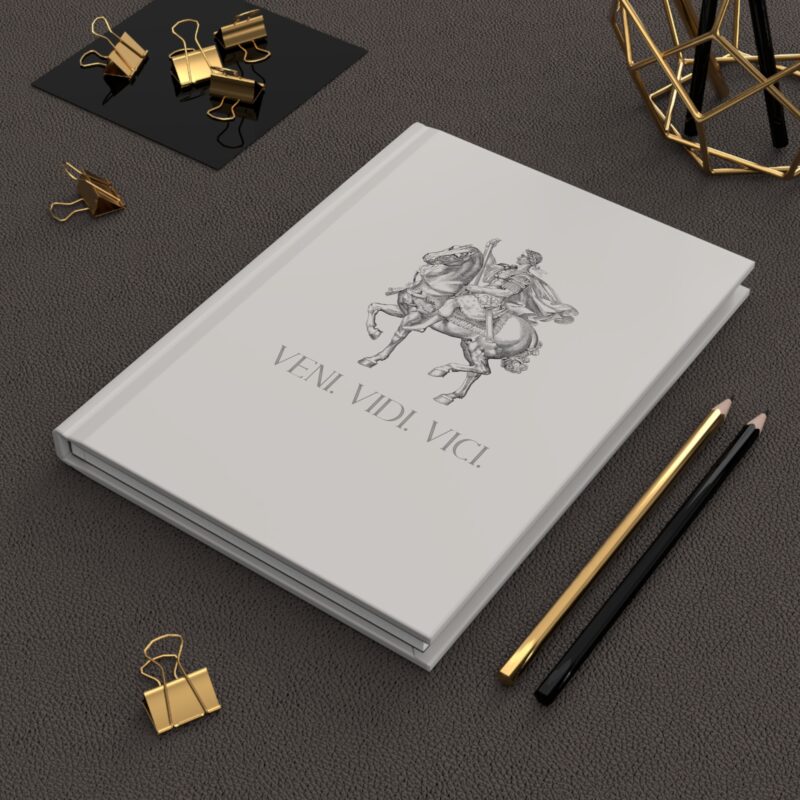 Veni Vidi Vici | Julius Caesar Horseback Hardcover Executive Notebook - Image 6