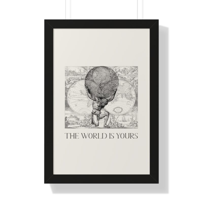 The World Is Yours III | World Map Atlas Print with Frame - Image 13