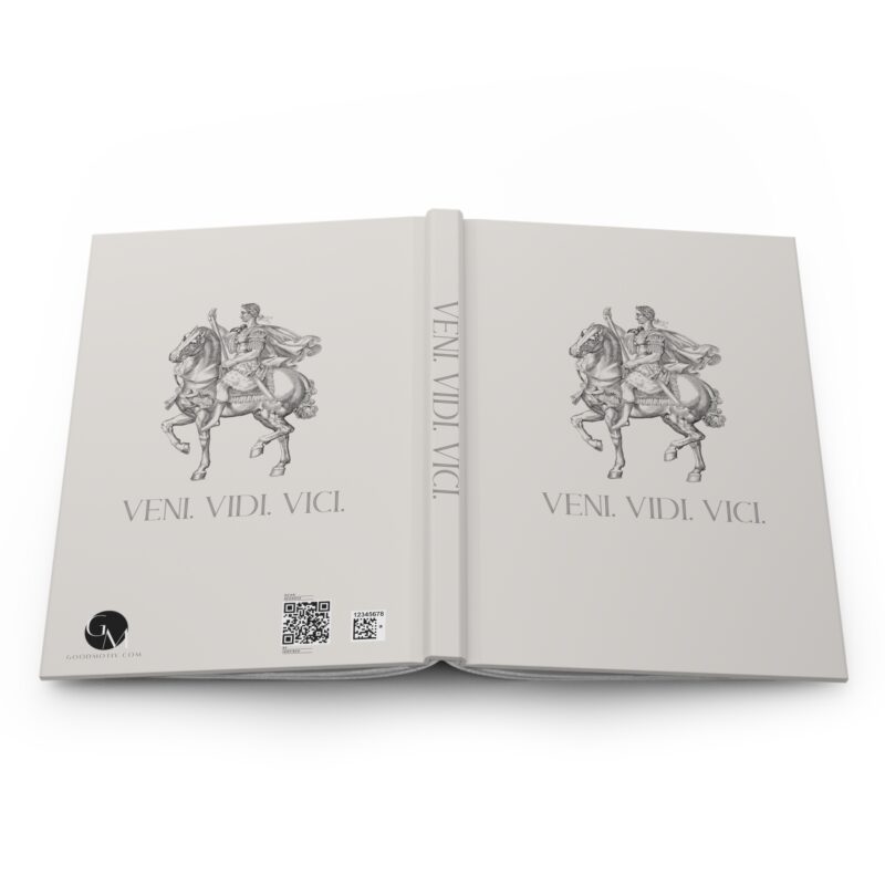 Veni Vidi Vici | Julius Caesar Horseback Hardcover Executive Notebook - Image 5