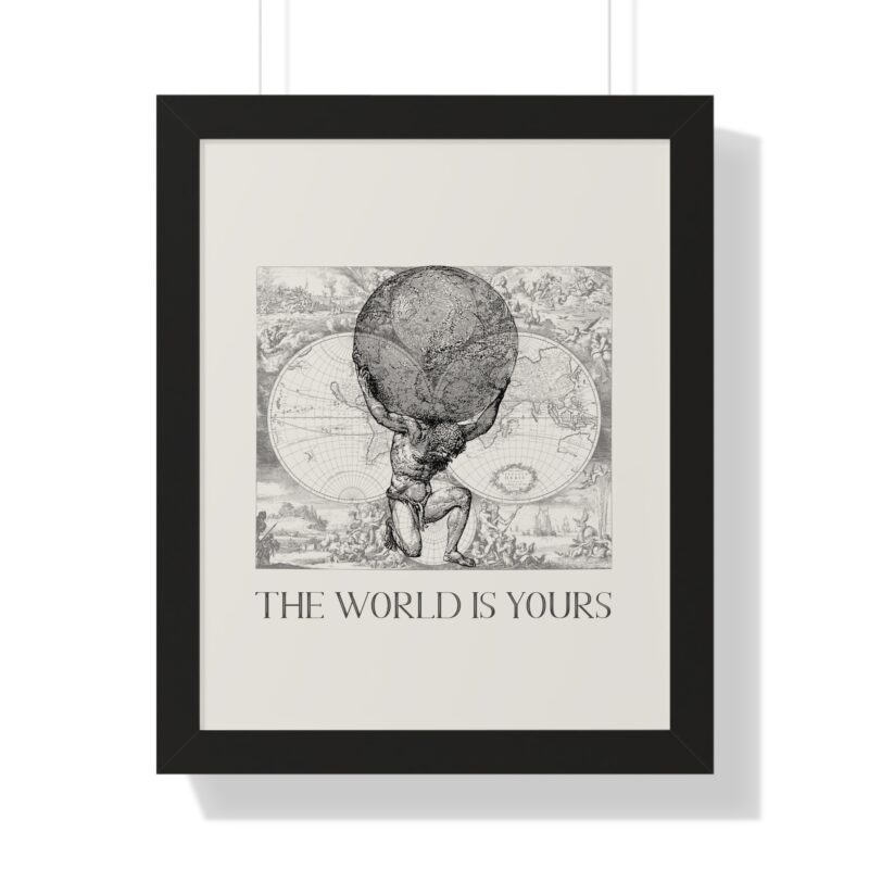 The World Is Yours III | World Map Atlas Print with Frame - Image 10