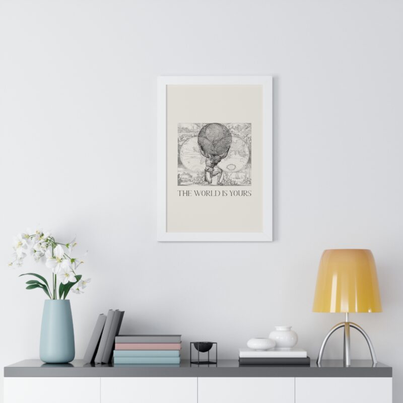 The World Is Yours III | World Map Atlas Print with Frame - Image 50