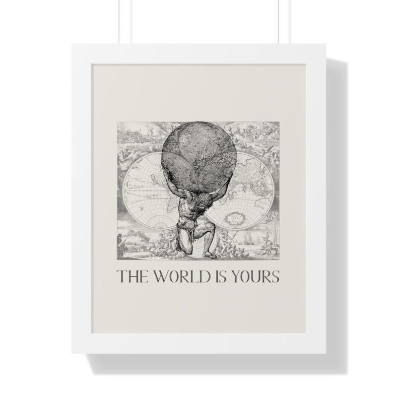 The World Is Yours III | World Map Atlas Print with Frame - Image 46