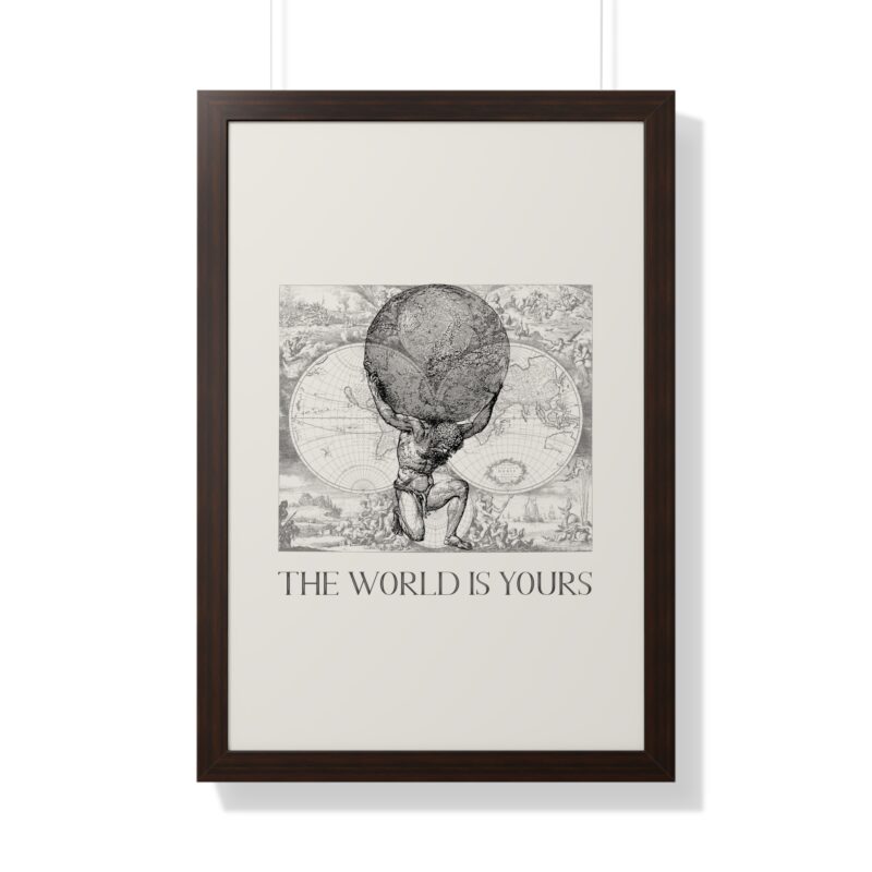 The World Is Yours III | World Map Atlas Print with Frame - Image 34