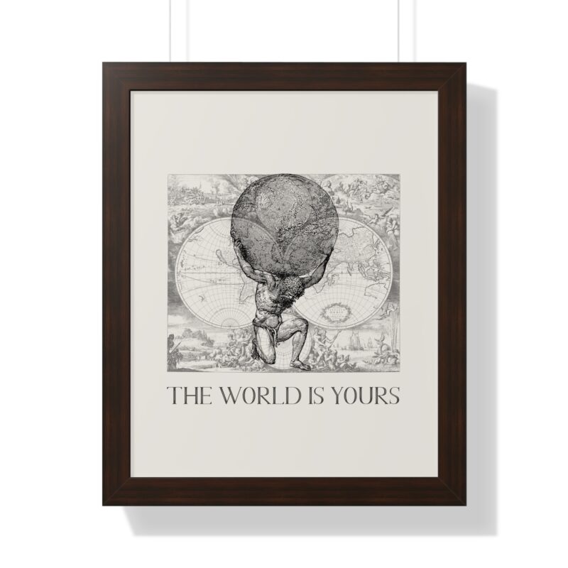 The World Is Yours III | World Map Atlas Print with Frame - Image 28