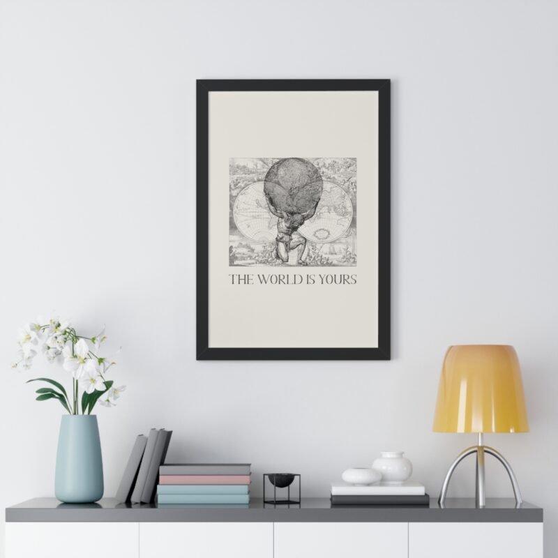 The World Is Yours III | World Map Atlas Print with Frame - Image 17