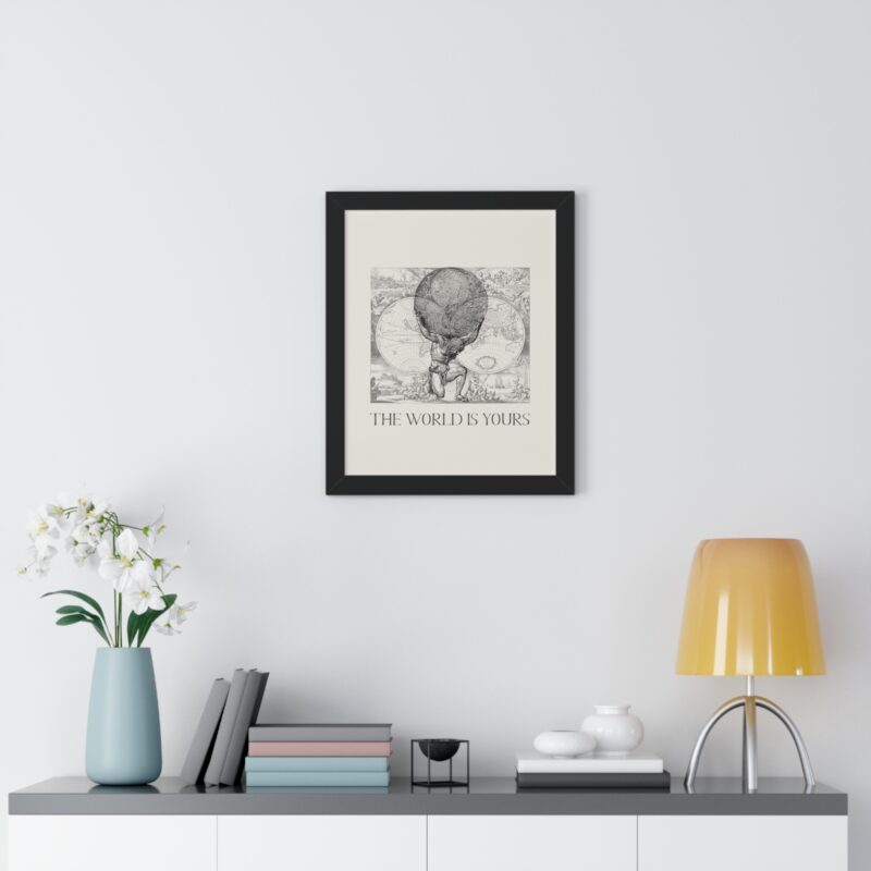 The World Is Yours III | World Map Atlas Print with Frame - Image 11