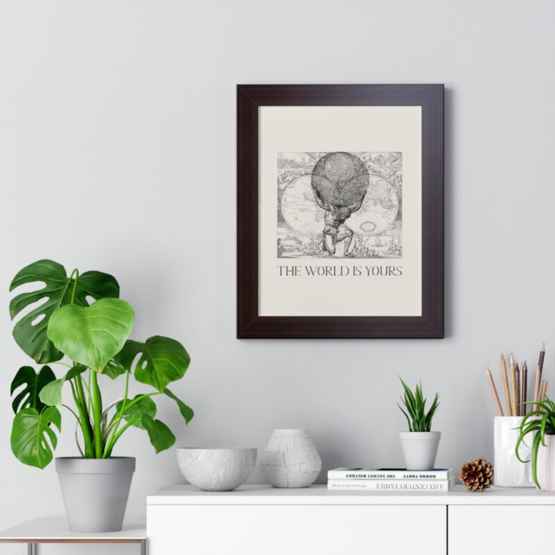 The World Is Yours III | World Map Atlas Print with Frame - Image 20