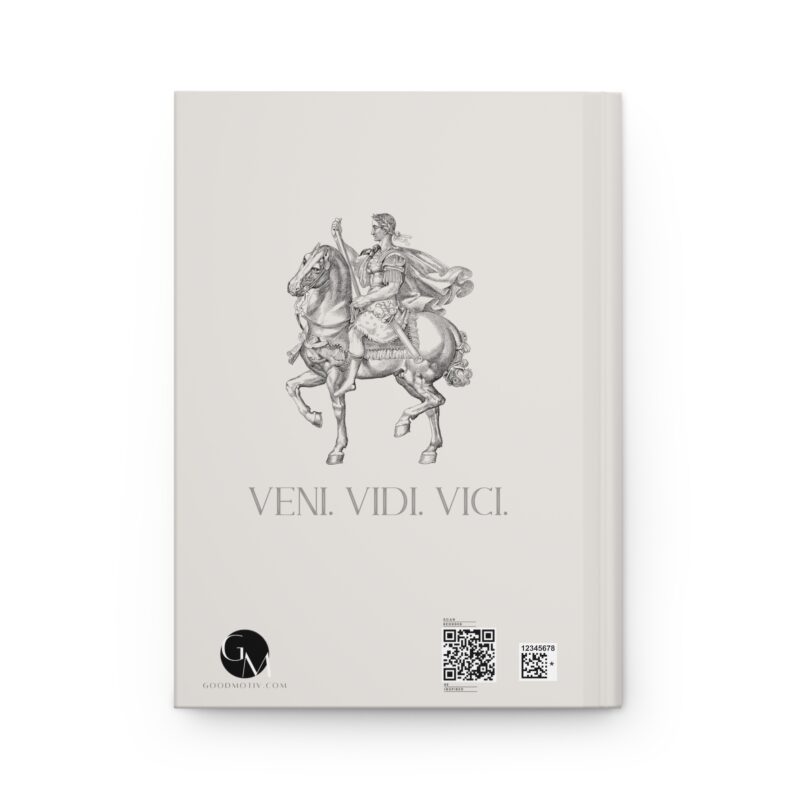 Veni Vidi Vici | Julius Caesar Horseback Hardcover Executive Notebook - Image 3