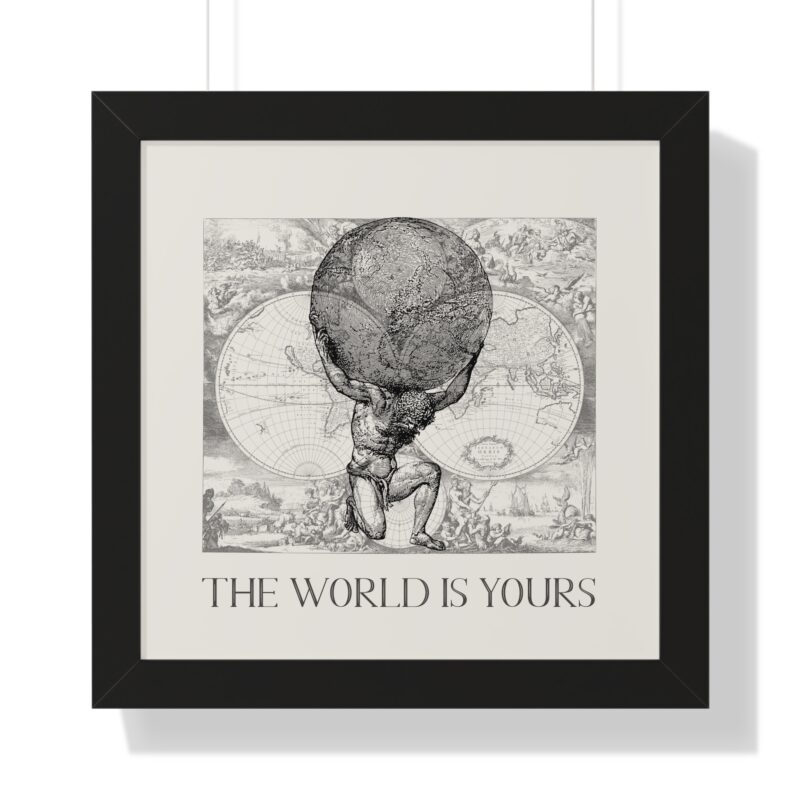 The World Is Yours III | World Map Atlas Print with Frame - Image 7