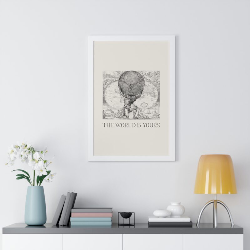 The World Is Yours III | World Map Atlas Print with Frame - Image 53