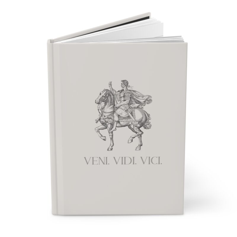 Veni Vidi Vici | Julius Caesar Horseback Hardcover Executive Notebook