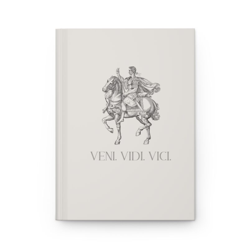 Veni Vidi Vici | Julius Caesar Horseback Hardcover Executive Notebook - Image 2