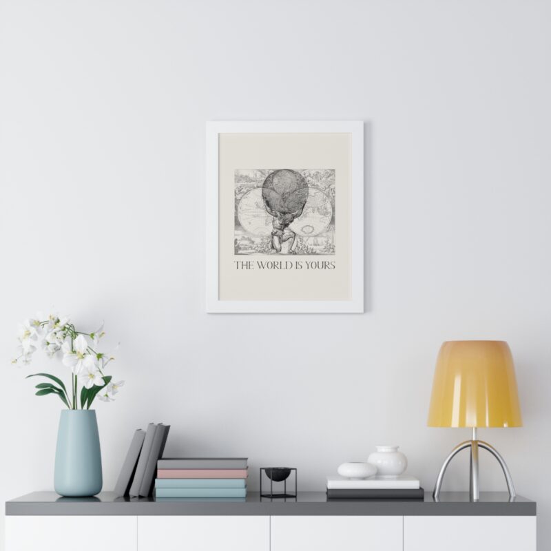 The World Is Yours III | World Map Atlas Print with Frame - Image 47