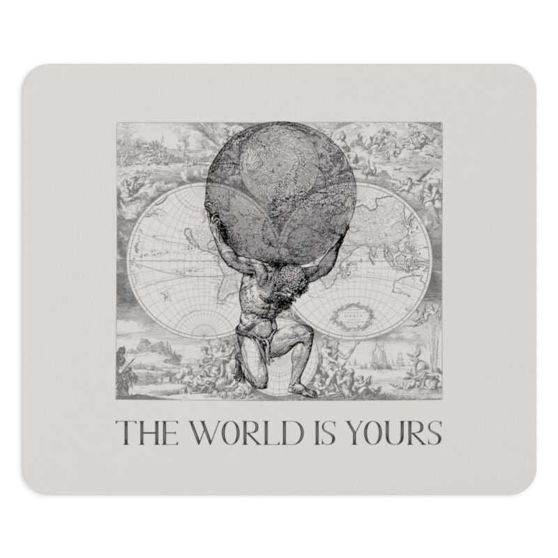 The World Is Yours III | World Map Atlas Mouse Pad - Image 6