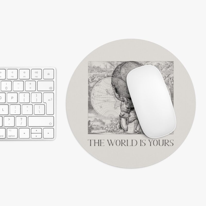 The World Is Yours III | World Map Atlas Mouse Pad - Image 4