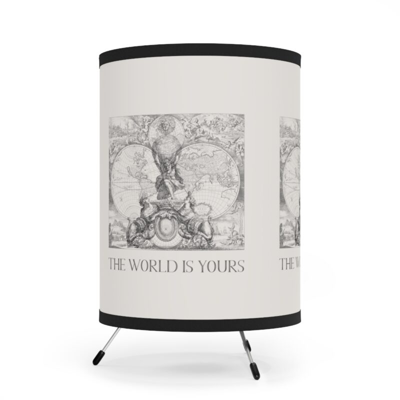 The World Is Yours V | World Map Atlas Lamp with Shade - Image 2