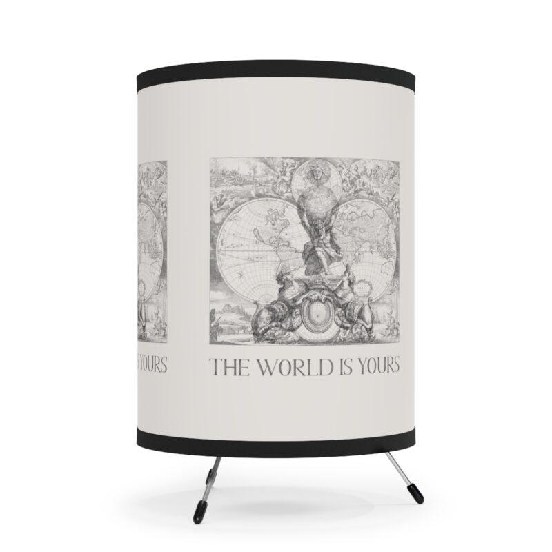 The World Is Yours V | World Map Atlas Lamp with Shade - Image 4