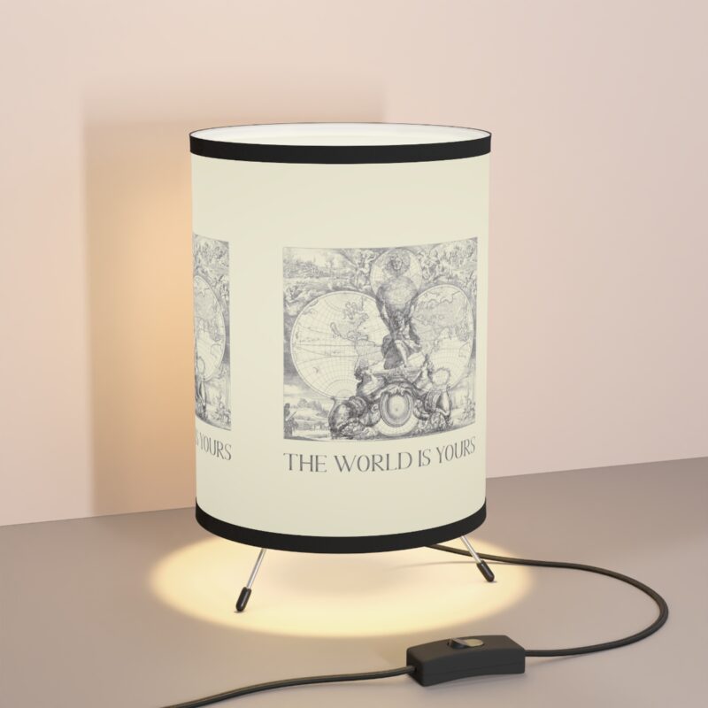 The World Is Yours V | World Map Atlas Lamp with Shade - Image 5