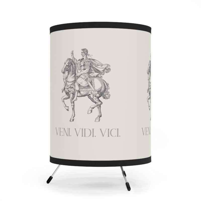 Veni Vidi Vici | Julius Caesar Horseback Lamp with Shade - Image 2