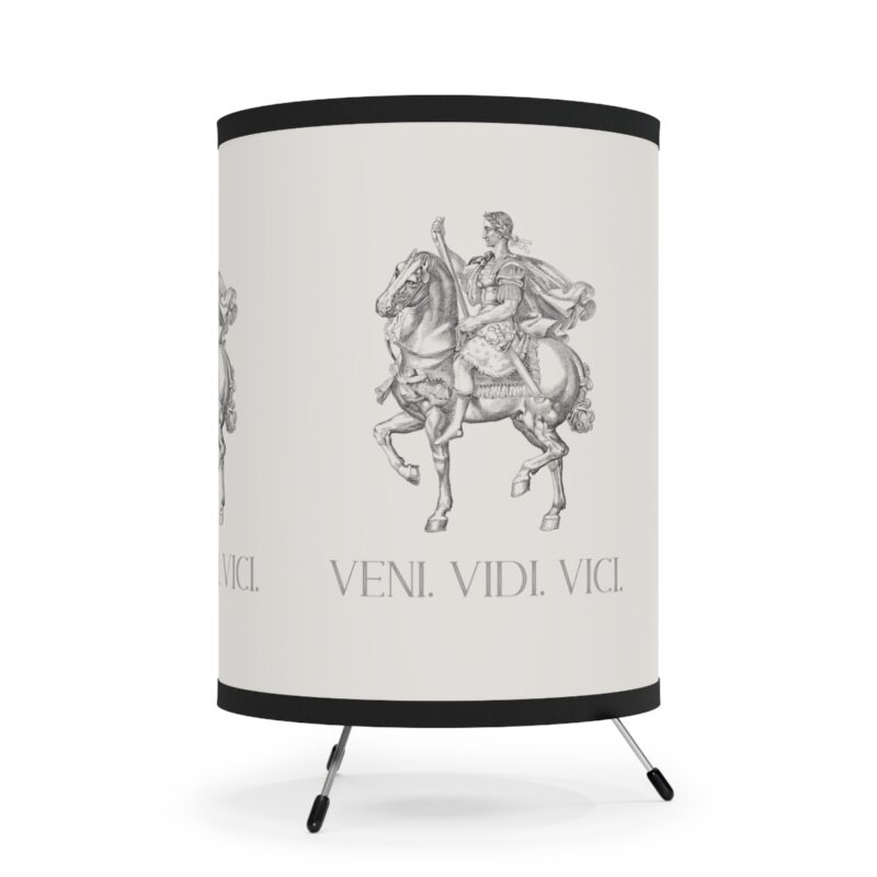 Veni Vidi Vici | Julius Caesar Horseback Lamp with Shade - Image 4