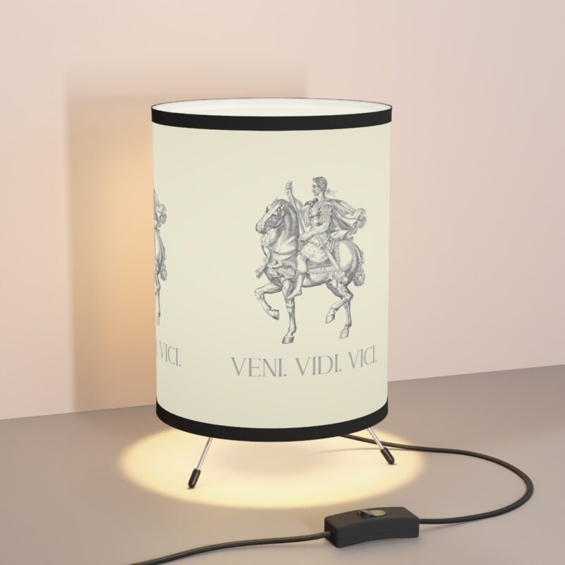 Veni Vidi Vici | Julius Caesar Horseback Lamp with Shade - Image 5