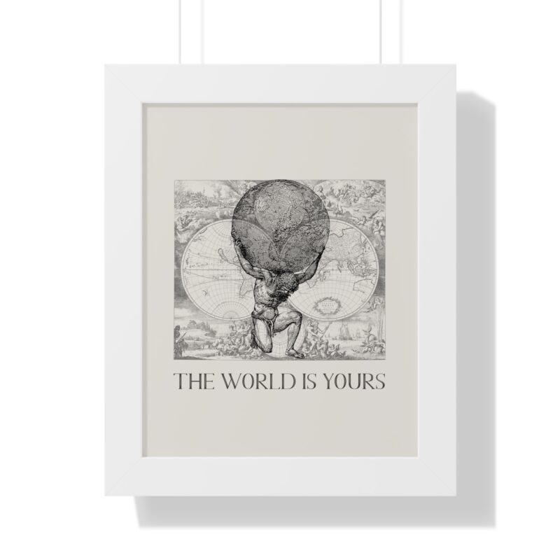 The World Is Yours III | World Map Atlas Print with Frame - Image 37