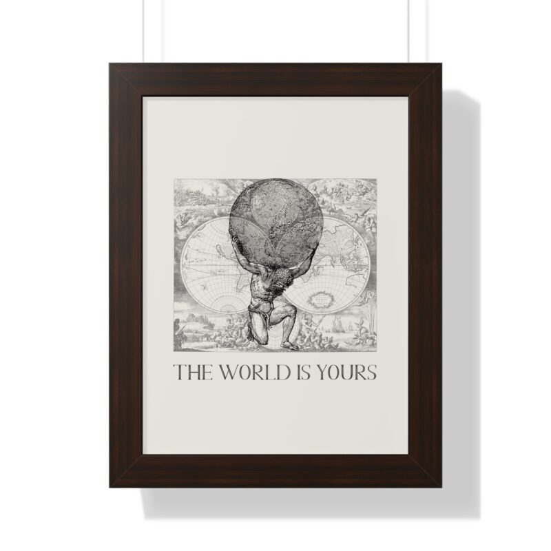 The World Is Yours III | World Map Atlas Print with Frame - Image 22