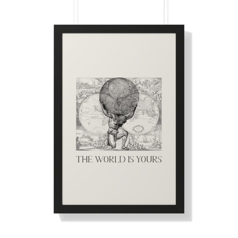 The World Is Yours III | World Map Atlas Print with Frame - Image 16