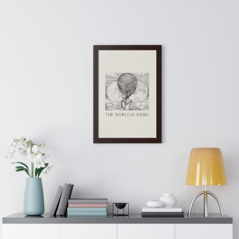 The World Is Yours III | World Map Atlas Print with Frame - Image 32