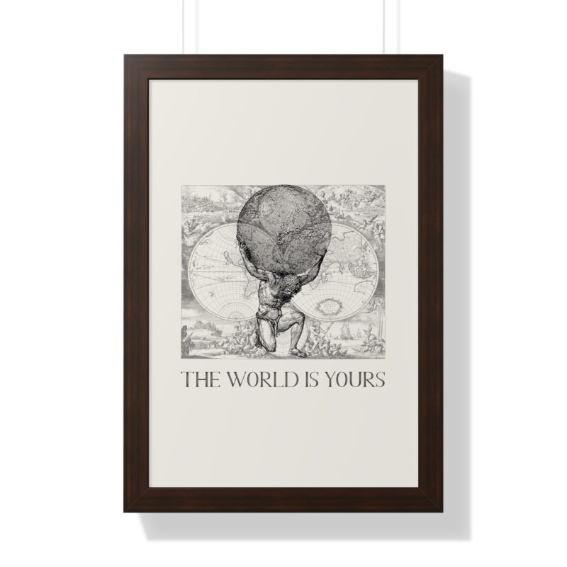 The World Is Yours III | World Map Atlas Print with Frame - Image 31